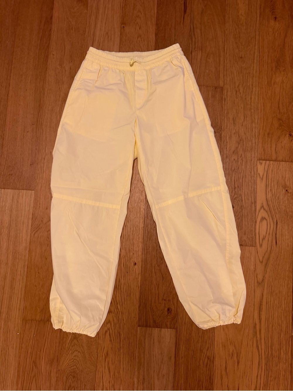 Old Navy Pale Yellow Parachute Joggers